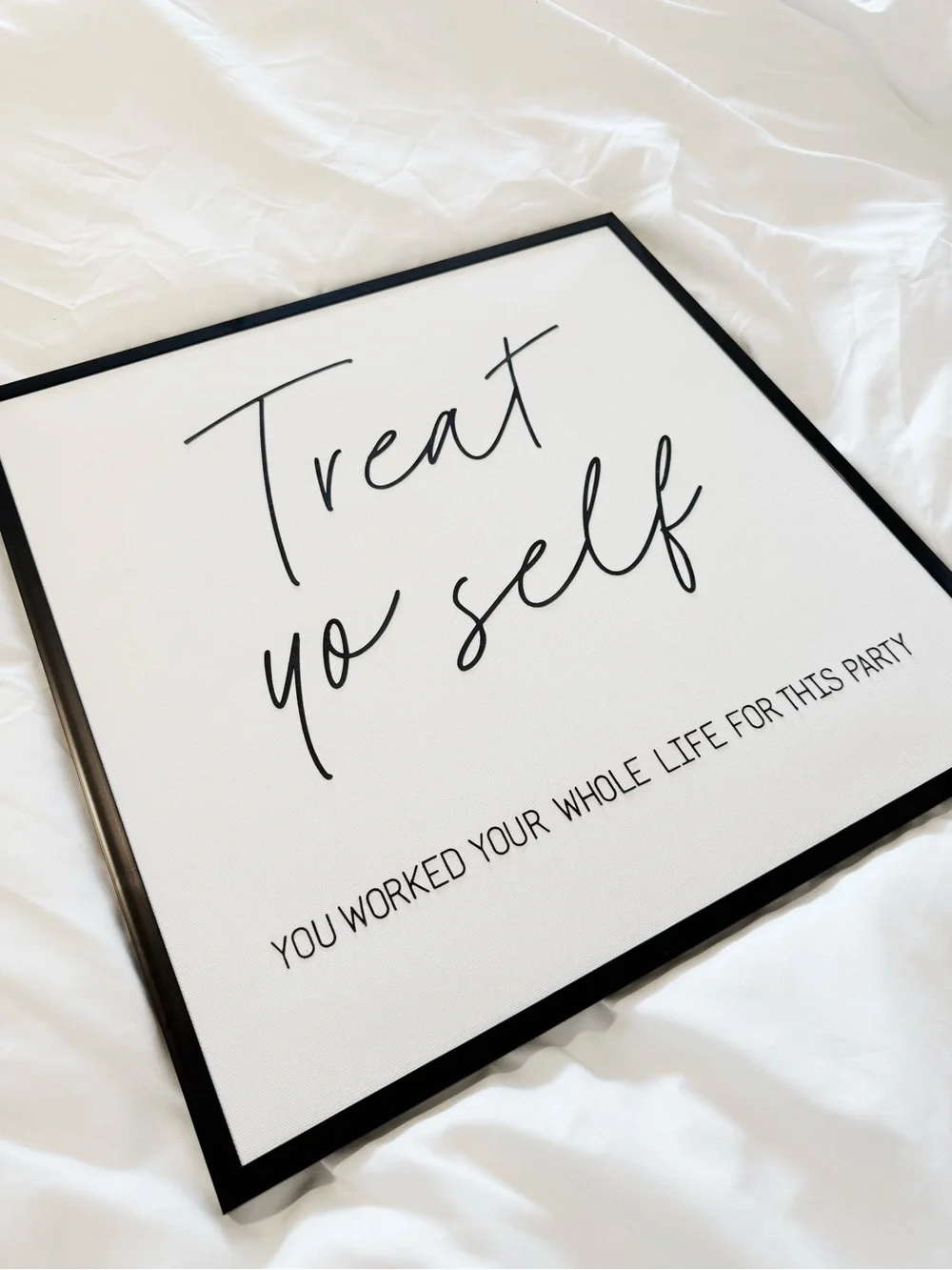 Treat Yo Self Custom Dessert Display Sign Decor for Wedding/Party